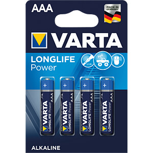 VARTA Batterien Longlife Power AAA Micro, Paket à 4 Stück