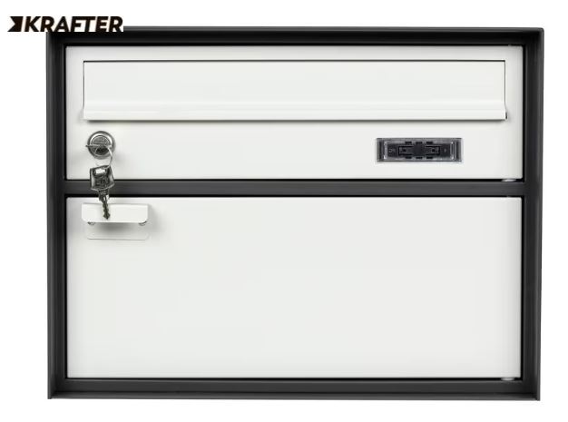 STRUCT Briefkasten Anthrazit/Hellgrau