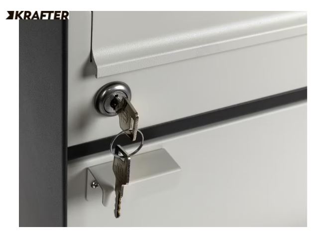 STRUCT Briefkasten Anthrazit/Hellgrau