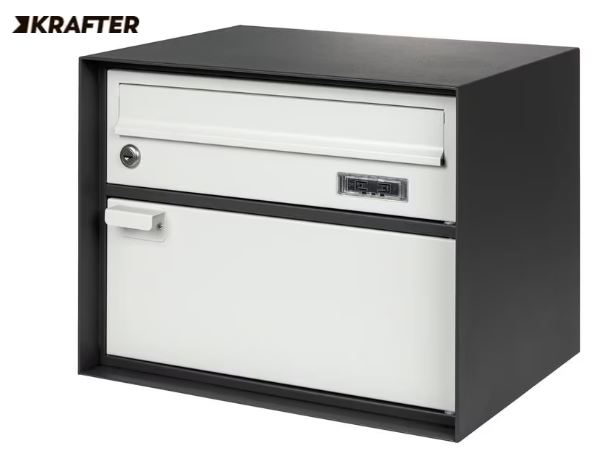 STRUCT Briefkasten Anthrazit/Hellgrau