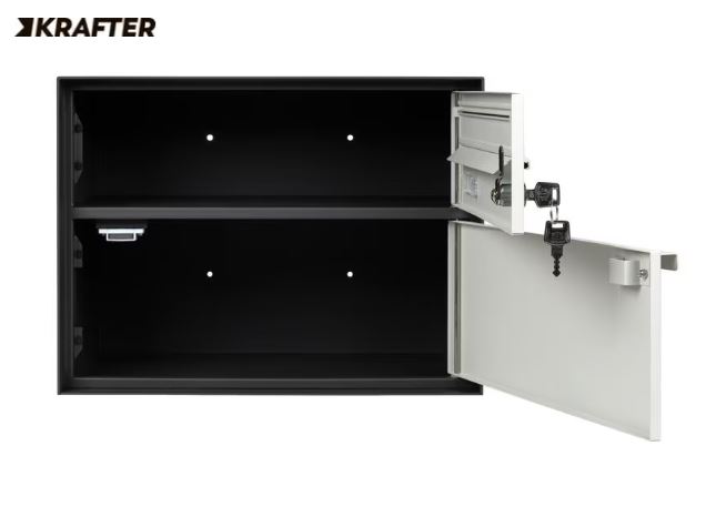 STRUCT Briefkasten Anthrazit/Hellgrau