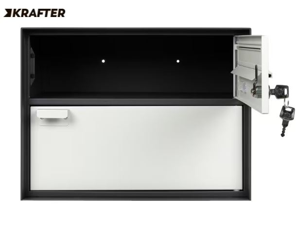 STRUCT Briefkasten Anthrazit/Hellgrau