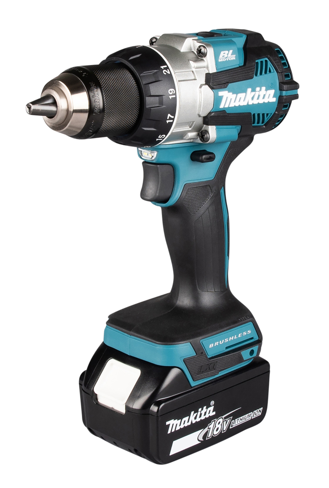 Makita Akku Bohrschrauber 18V, mit 2 x 5.0 Ah Akkus & Ladegerät