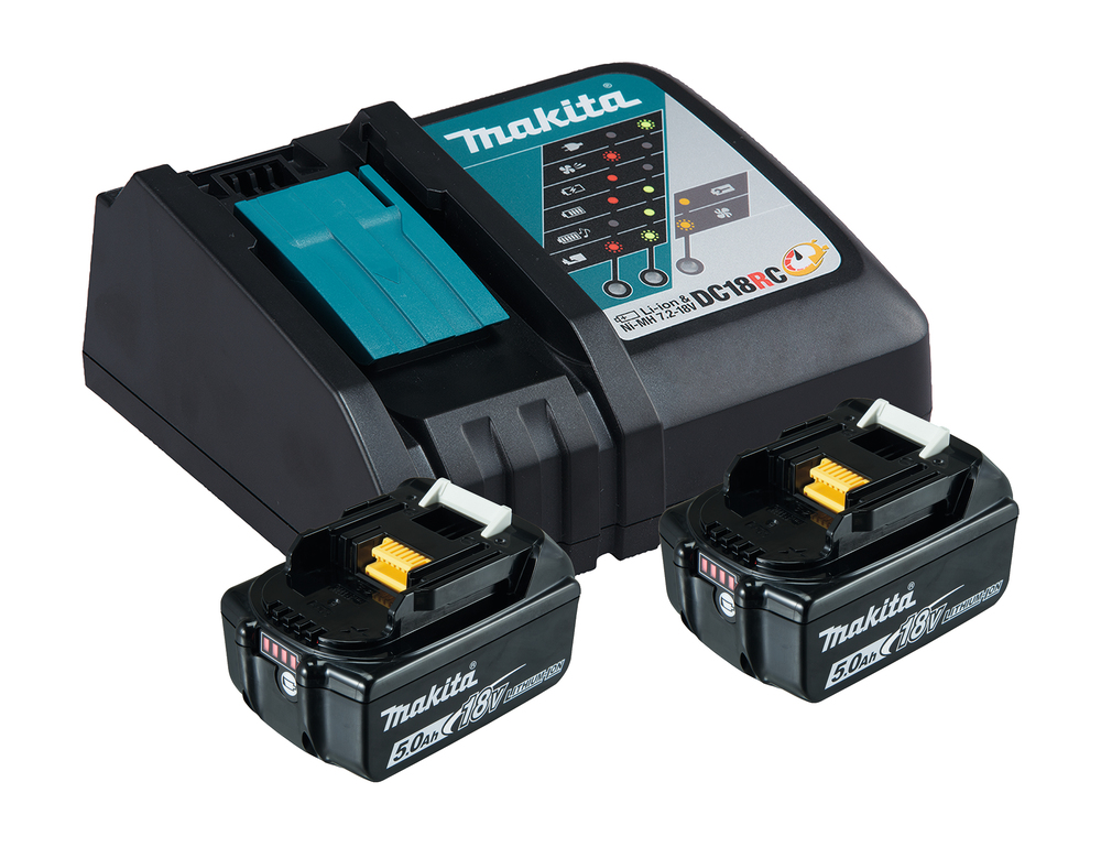 Energypack EPAC18-502 Makita 18V 5.0 Ah 2 Akkus + Ladegerät