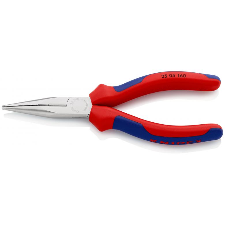 Knipex Flachrundzange mit Schneide (Radiozange) 160 mm