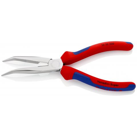 Knipex Flachrundzange mit Schneide (Telefonzange) 200 mm