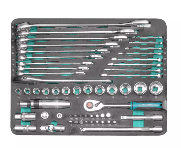 Technocraft PP-Werkzeugkoffer Pro Construction IP65, 152 teilig