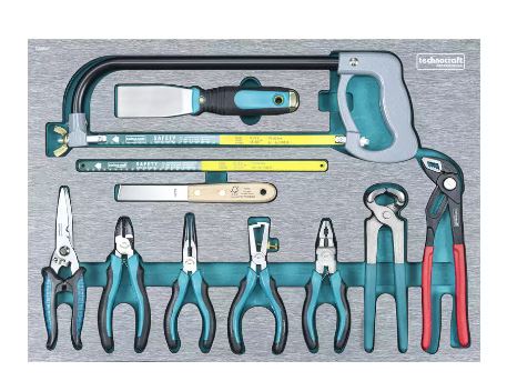 Technocraft Werkstattwagen Swiss Team Wood 282 teilig 729718