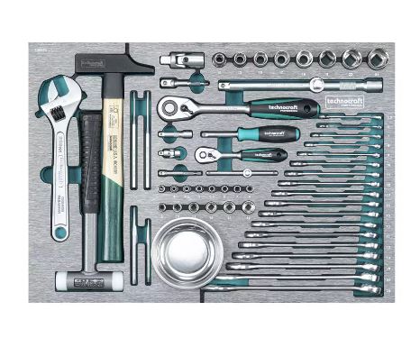 Technocraft Werkstattwagen Swiss Team Wood 282 teilig 729718