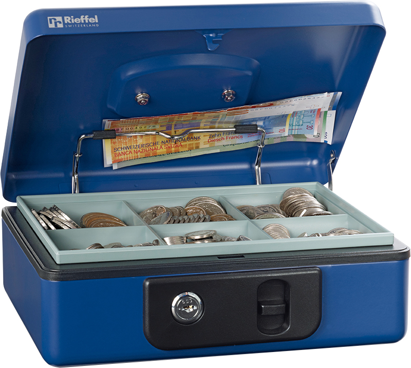 Geldkassette DeLuxe 3 blau