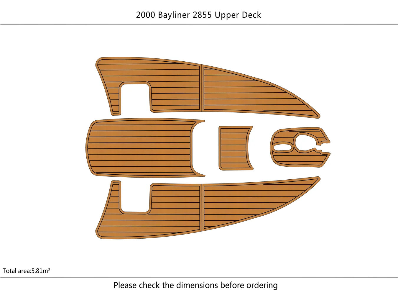 1997-2009 bayliner 2855 upper deck