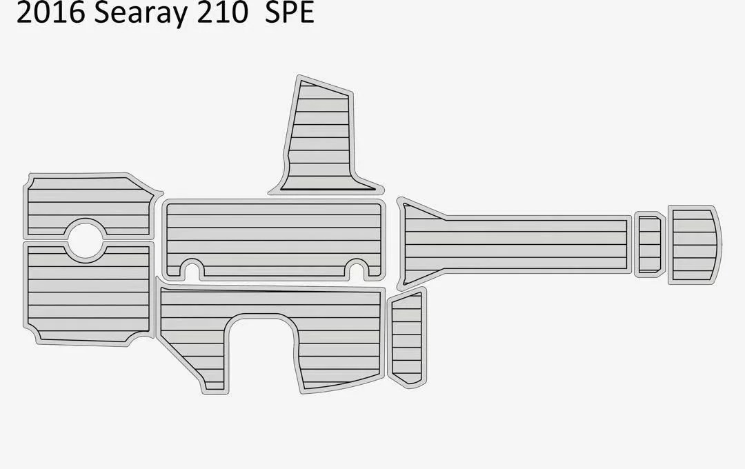 2016 Sea Ray 210 SPE cockpit Boat Flooring