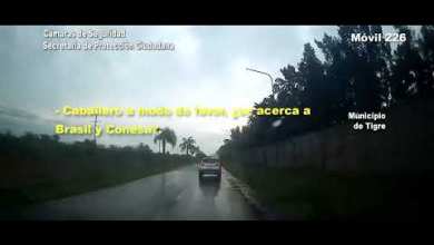 Chocan un auto y una moto en Benavídez Chocan un auto y una moto en Benavídez