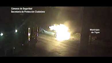Se incendió un auto en Colectora y Marcos Sastre Se incendió un auto en Colectora y Marcos Sastre