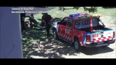 Gracias a un tótem, asisten a una nena accidentada Gracias a un tótem, asisten a una nena accidentada