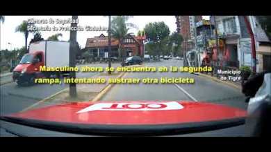 Detuvieron a un ladrón de bicicletas Detuvieron a un ladrón de bicicletas