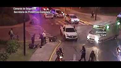 Chocan una camioneta y dos motos en Tigre Chocan una camioneta y dos motos en Tigre