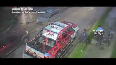 Violento choque entre un auto y una moto en Pacheco Violento choque entre un auto y una moto en Pacheco