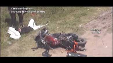 Motociclista chocó y voló por el aire en Benavídez Motociclista chocó y voló por el aire en Benavídez