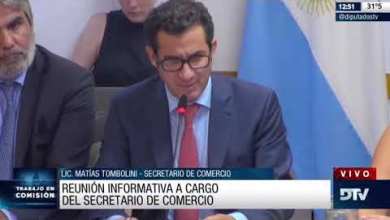 El Secretario de Comercio, Matías Tombolini, expuso en Diputados El Secretario de Comercio, Matías Tombolini, expuso en Diputados