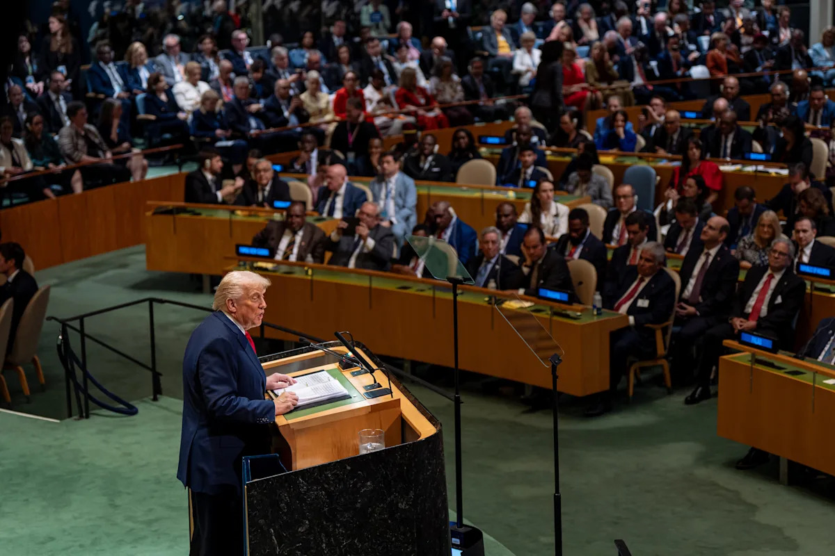 Trump says he was victim of ‘triple sabotage’ at UN and Secret Service is looking into the matter Trump says he was victim of ‘triple sabotage’ at UN and Secret Service is looking into the matter