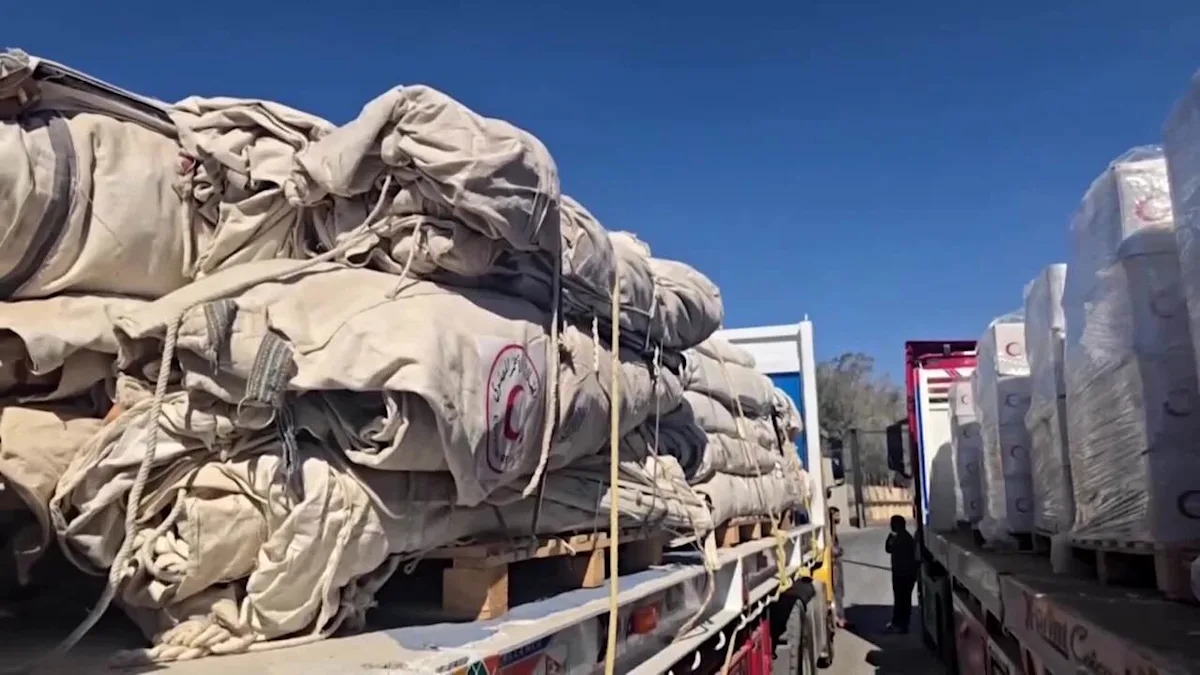 Trucks carrying fuel, aid bound for Gaza move from Egypt's Rafah Trucks carrying fuel, aid bound for Gaza move from Egypt's Rafah