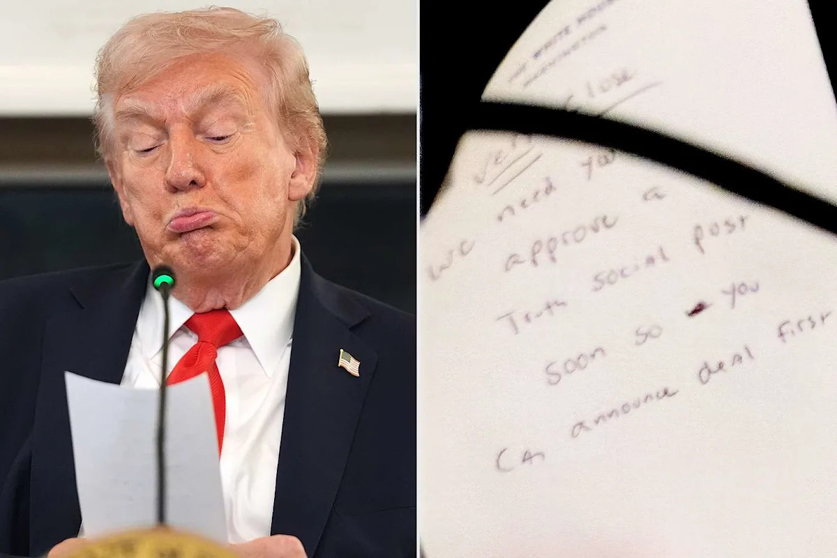 Donald Trump Given Urgent Note from Marco Rubio and Zoomed-in View Exposes ‘Truth’ About Trump’s Social Media Donald Trump Given Urgent Note from Marco Rubio and Zoomed-in View Exposes ‘Truth’ About Trump’s Social Media