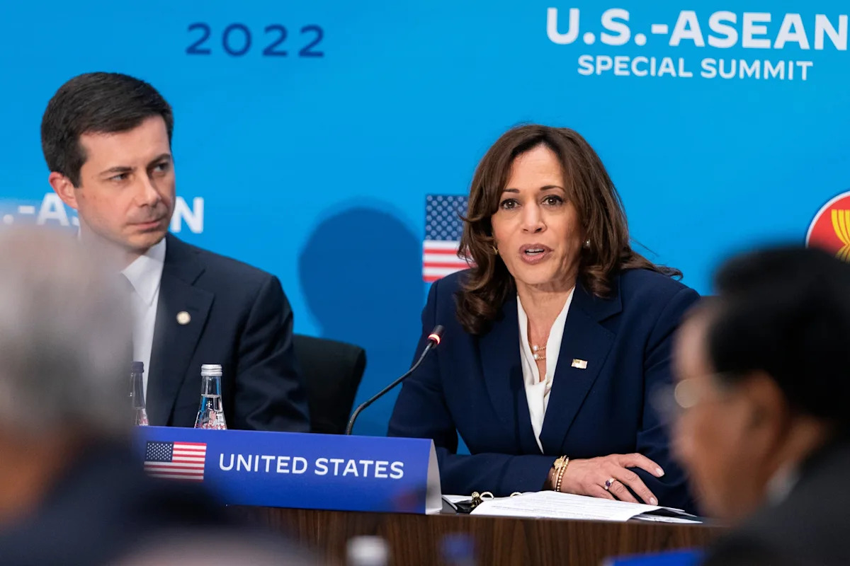 Harris says Buttigieg was her ‘first choice’ for 2024 running mate but the pairing was too risky Harris says Buttigieg was her ‘first choice’ for 2024 running mate but the pairing was too risky