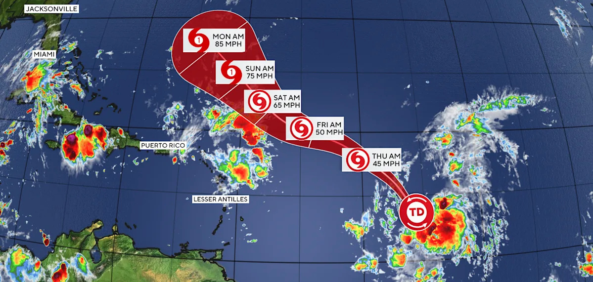 Maps show the forecast track of Tropical Storm Gabrielle Maps show the forecast track of Tropical Storm Gabrielle