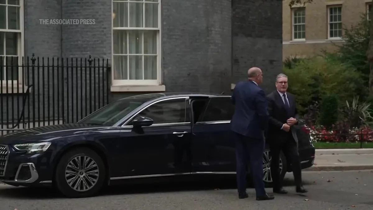 UK PM returns to Downing Street from Denmark after Manchester Synagogue attack UK PM returns to Downing Street from Denmark after Manchester Synagogue attack